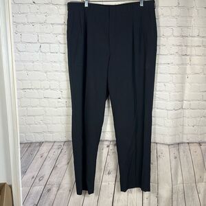 Brooks Brothers Mens Dress  Black Pants 100% Worsted Wool Made in the USA FLAW‎